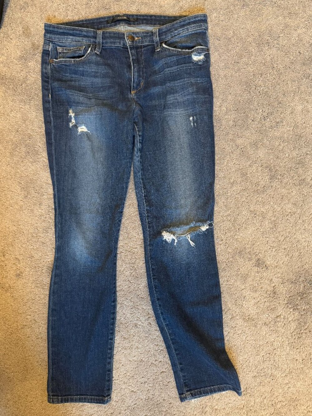 Joe’s Jeans Women’s Size 31 Distressed Straight Leg Jeans